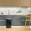 KITCHEN MOVE Poubelle De Cuisine Automatique Avec Cerclage LARGO - 42 L - 32x25x64 Cm - Noir
