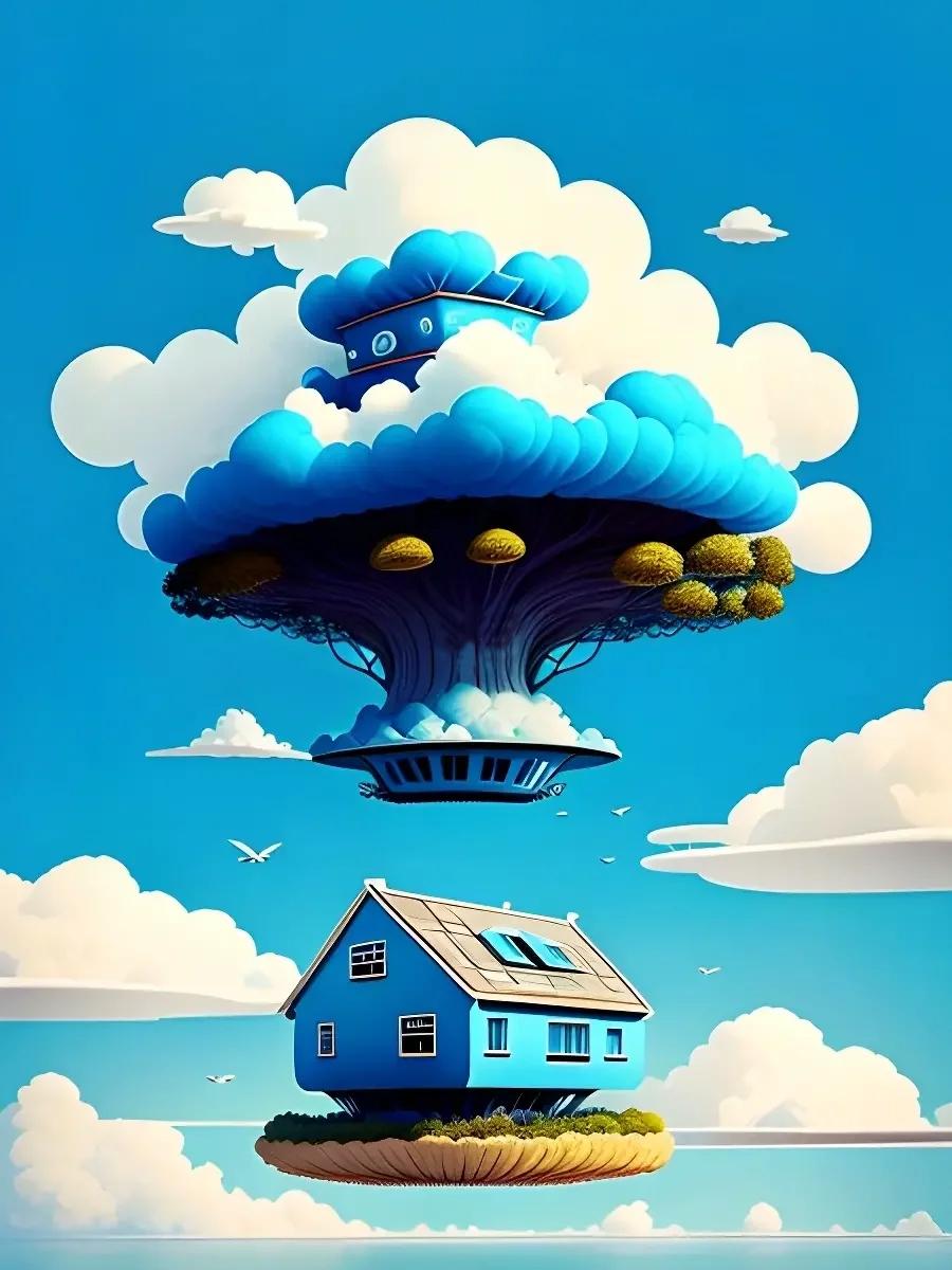 

Новое поступление Алмазная мозаика Дом Пейзаж Вышивка Абстрактная вышивка крестом Картина Облако Картина Стразы Домашний декор Full Round 20X30CM