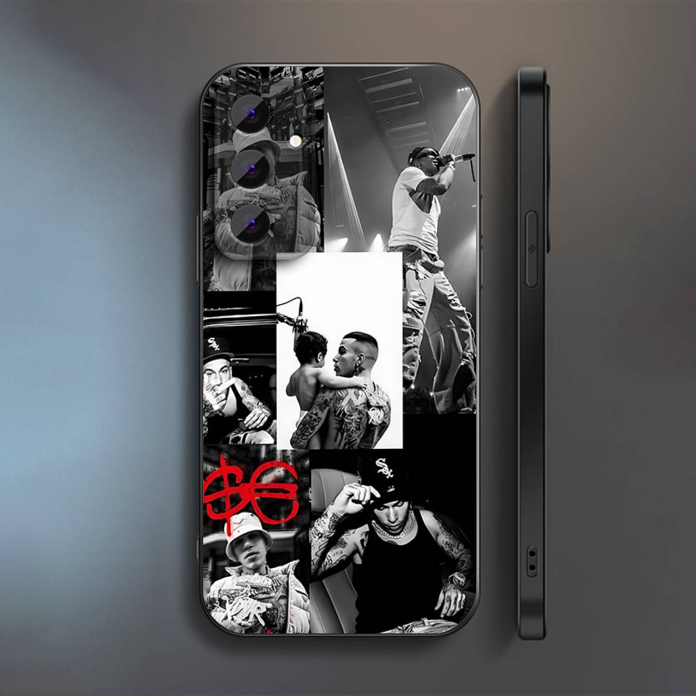 S-Sfera Ebbasta SFE Phone Case For Samsung S 25,24,23,22,30,21,10,9,Ultra,Plus,Lite,FE,4,5 G Soft Black Case