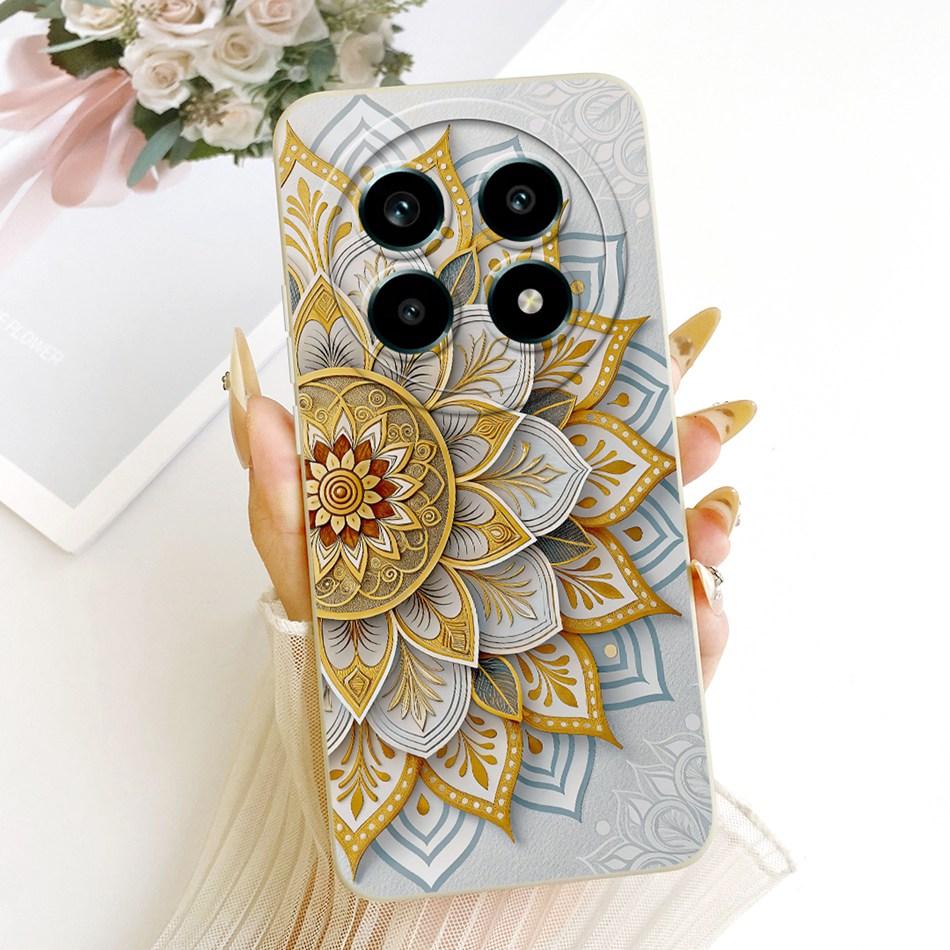 For Realme 13 Pro 13Pro+ Cute Cat Flower Cartoon Phone Case For Realme 13Pro Plus 5G Shockproof Soft Silicone Covers Bumpers