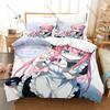 Icon Bocchi Chan Gotou Hitori Graphic Bedroom Decor Bedding Duvet Cover + 2 Pillowcases Anime Rock Fan Room Decor