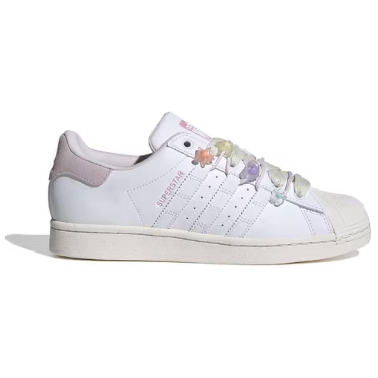 Adidas Originals Superstar Synthetic Leather Versatile Comfortable Simple Shock Absorbing Durable Low Top Lifestyle Casual Shoes Women Sneaker IF1802