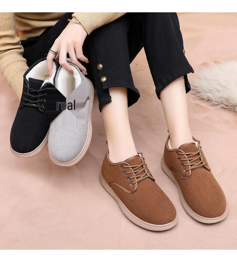 Damskie Zimowe Ciepłe Botki Śniegowe - Miękka Podeszwa, Wygodne, Lekkie, Wszechstronne Bawełniane.