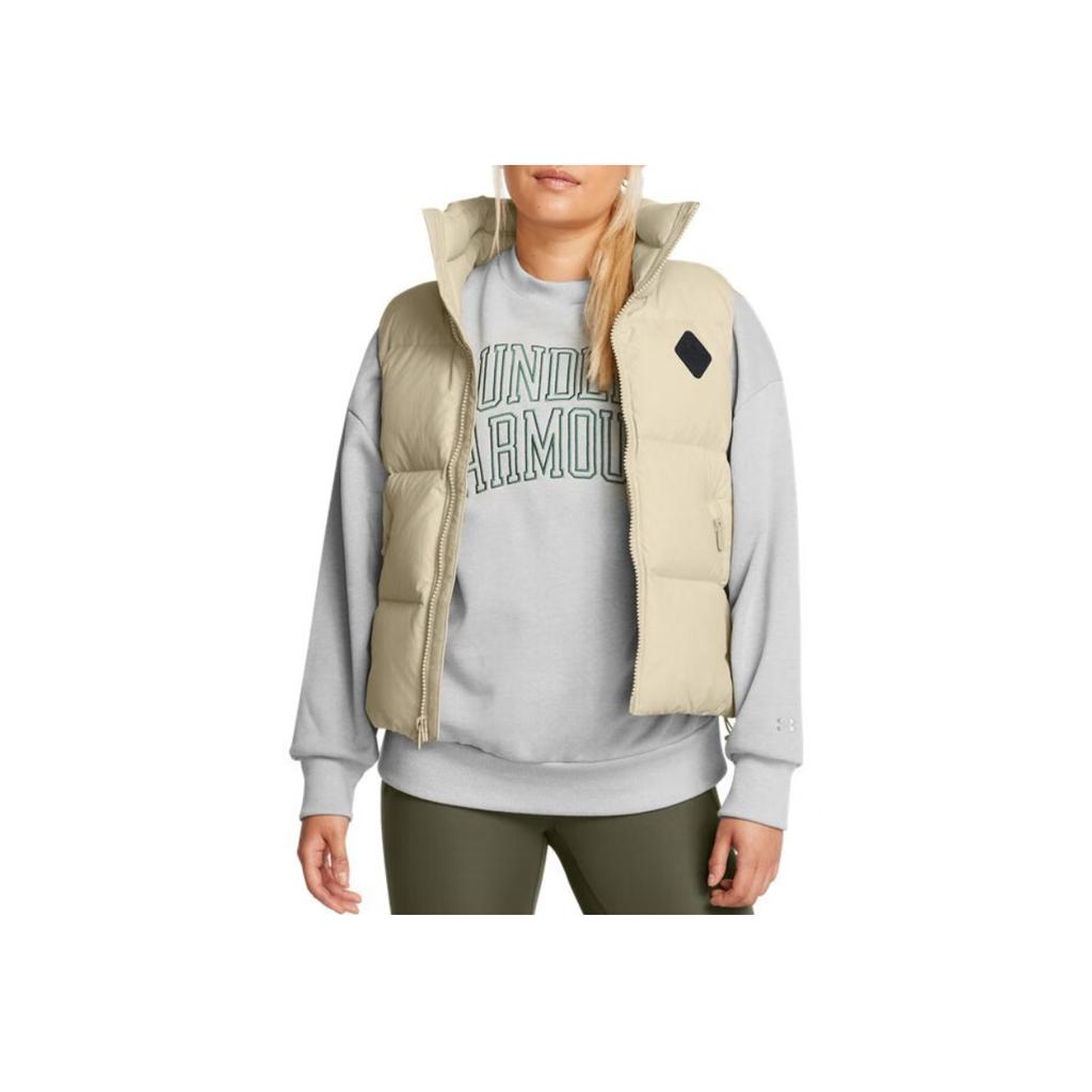 Under Armour ColdGear Infrared Comfort Zip Sports Down Vest Women vest Beige 1381660-280