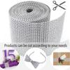 10Yard 4mm Crystal Rhinestones Fabric Elastic Mesh Net Crystal Trim Fabric for Diy Garment Dresses Scarf Mask Material