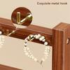 Wooden Bracelets Display Rack with Hooks Spacious Jewelry Holder Display Practical Aesthetic Necklace Holder for Trade Show