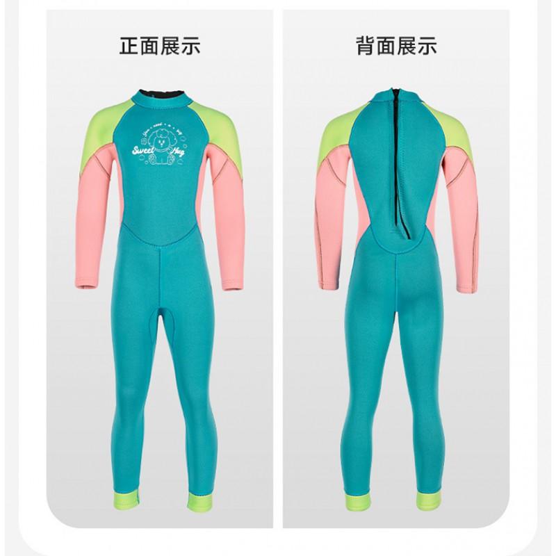 2.5mm Neoprene Kids Girls Wetsuit Swimming Diving Surfing Warm Thermal Protection Summer Winter