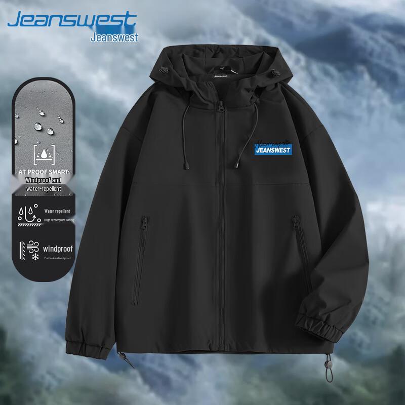 Jeanswest Unisex Outdoor Fleece-Lined Hooded Jacket