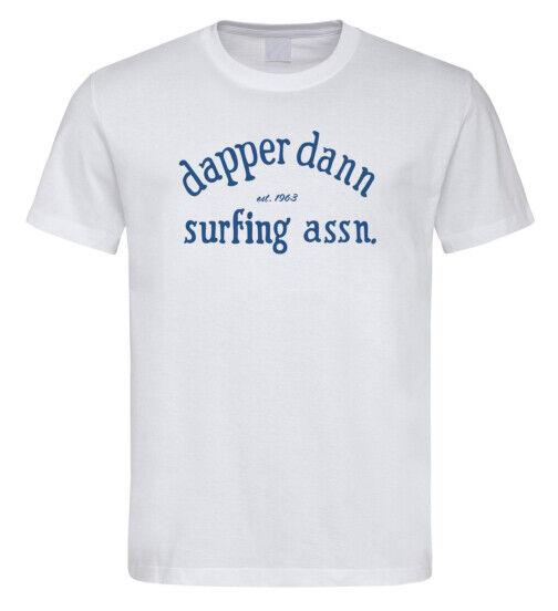 Dapper Dann Surfing Association T Shirt Retro 1960s Surf Del Cannon Wardy 1068 2XL