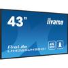 Écran LCD - Iiyama - ProLite LH4365UHSB-B1 - 43" - 4K UHD - Rétro-éclairé Par LED