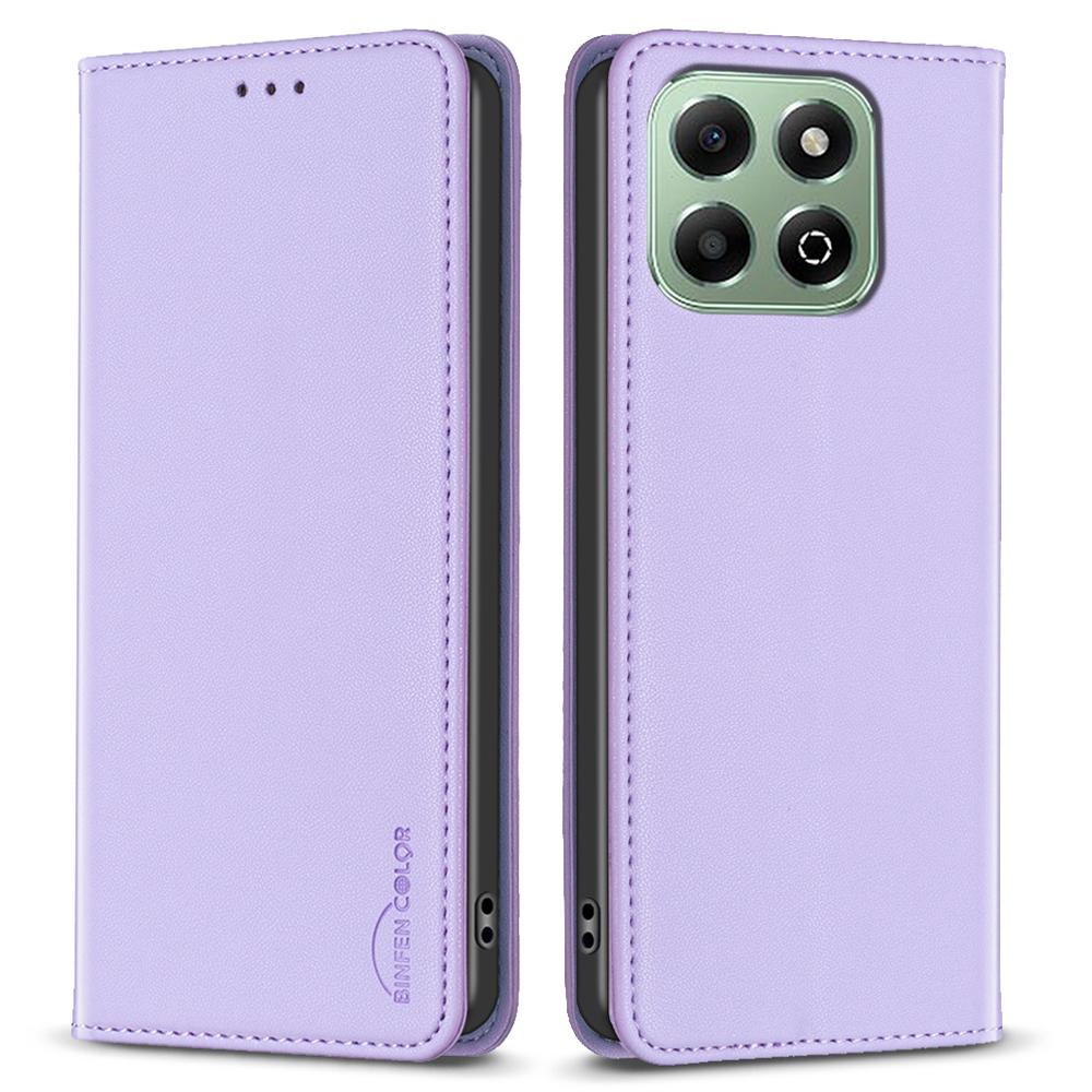 BINFEN COLOR BF18 For Honor X6b 4G Case Card Holder Stand Flip Leather Phone Cover