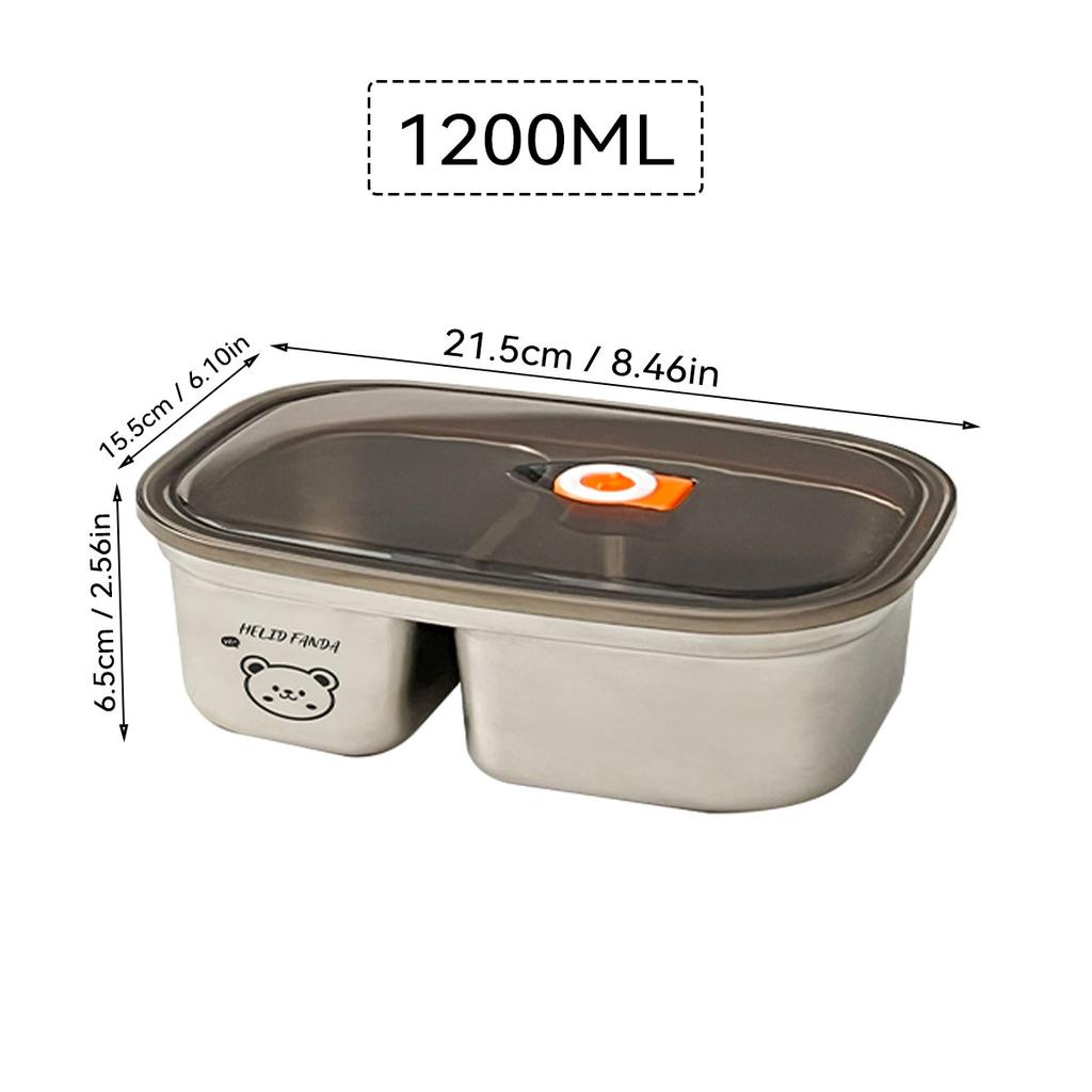 Large Capacity 304 Stainless Steel Lunch Box Travel Picnic Portable Cute Pattern Leak Proof Bento Box Microwave Safe