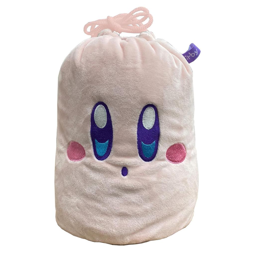 Marushin Mascot Drawstring Blanket Nintendo Dream Land Osumashi Face H70 x W100cm Blanket Cute Fluffy Stylish Cold Weather Goods 4585017000 Kirby's