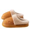 Autumn and winter new velvet letter men's cotton slippers women's home shoes non-slip and wear-resistant couple warm cotton slippers