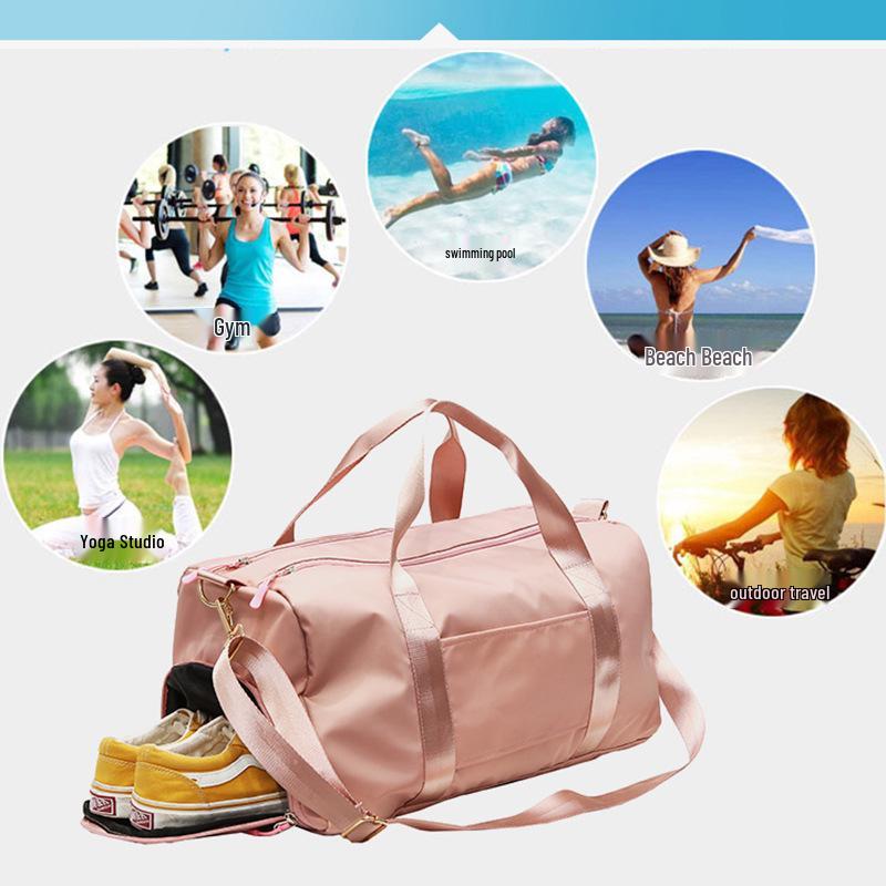 Women's Yoga Bag: Versatile, Spacious, Dry/Wet Separation, Travel/Gym Handbag, Custom Logo Available
