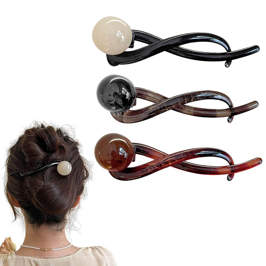 1/3pcs Twist Hair Clips For Women Cute Cartoon Cat Updo Barrettes Anti Slip Elegant Hair Gripper Clip Girls Hair Accessories