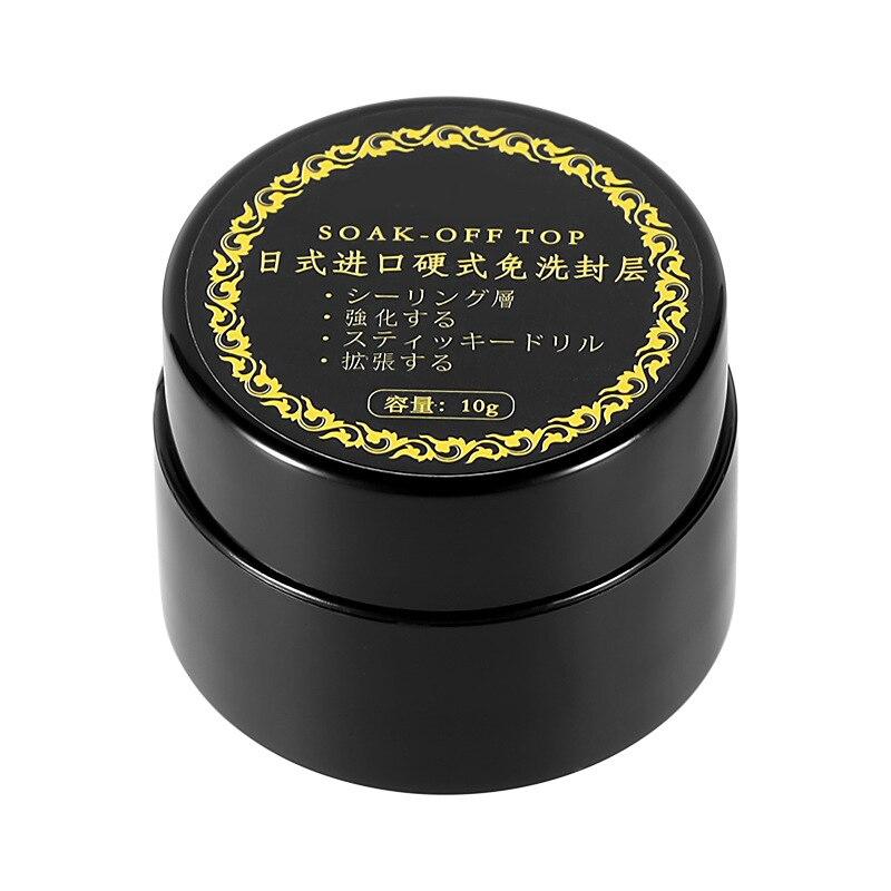 Vernis à ongles Gel Transparent 4 en 1, couche de finition sans lingette, adhésif Super fort, décorations Nail Art, cristal collant, 1 pièce