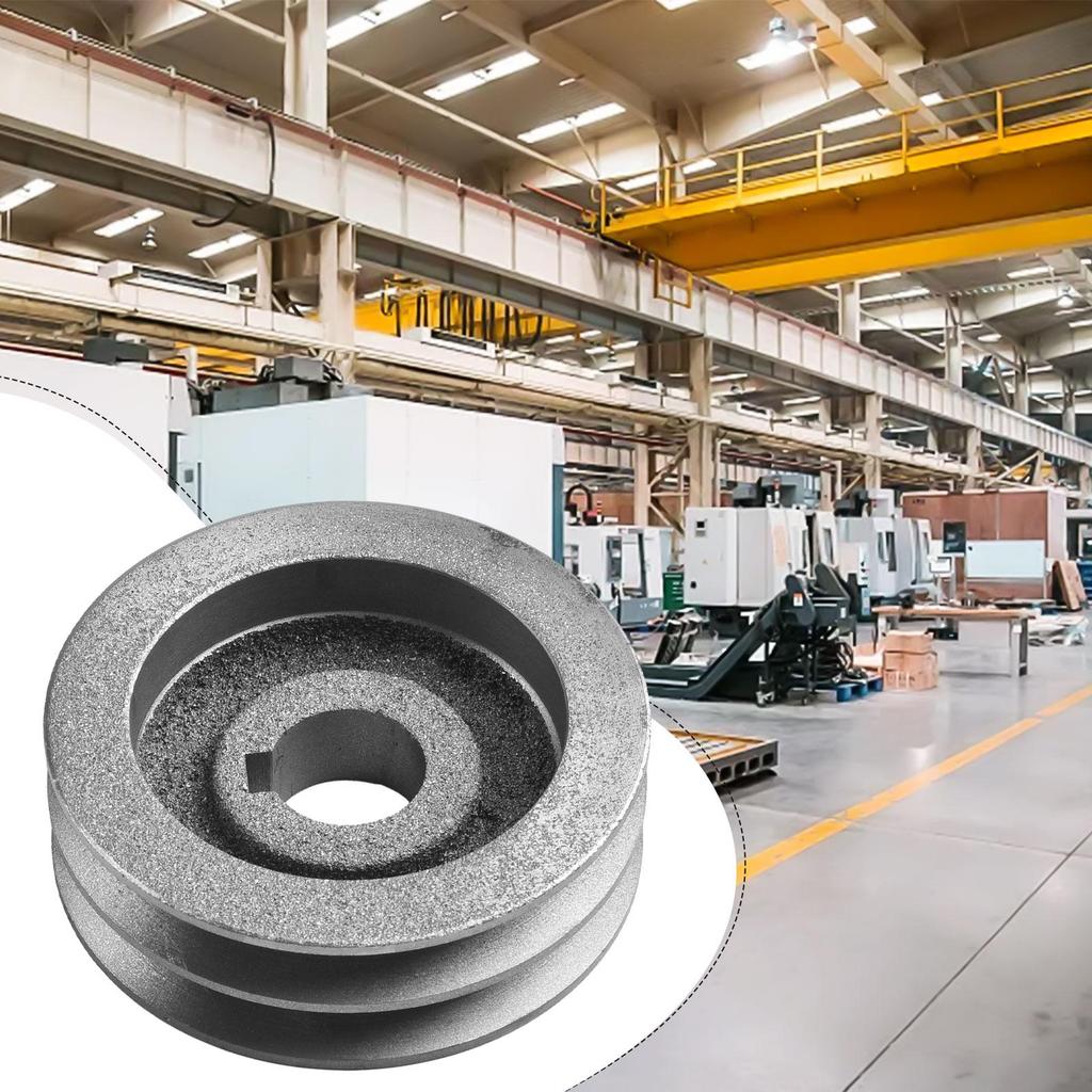 V-Belt Pulley A Type Double Slot Pulley Motor Cast Iron Dia Power Tool Accessory