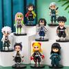 Q Posket Figure Demon Slayer Mini Figurine 4-15pcs/Sets Kimetsu No Yaiba Small PVC Dolls Desktop Decoration