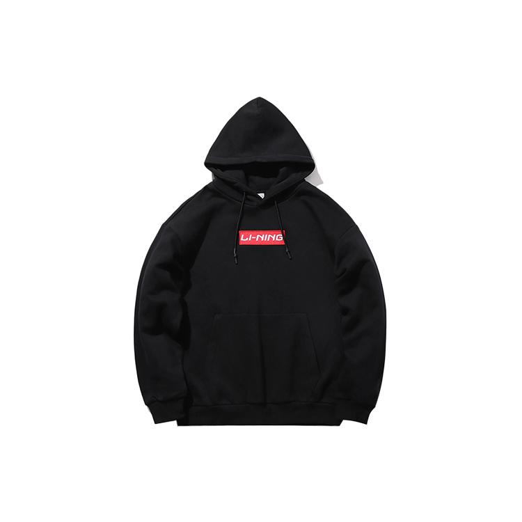Li Ning Sports Fashion Collection Sweatshirt Unisex New Standard Black AWDQD06-7 L
