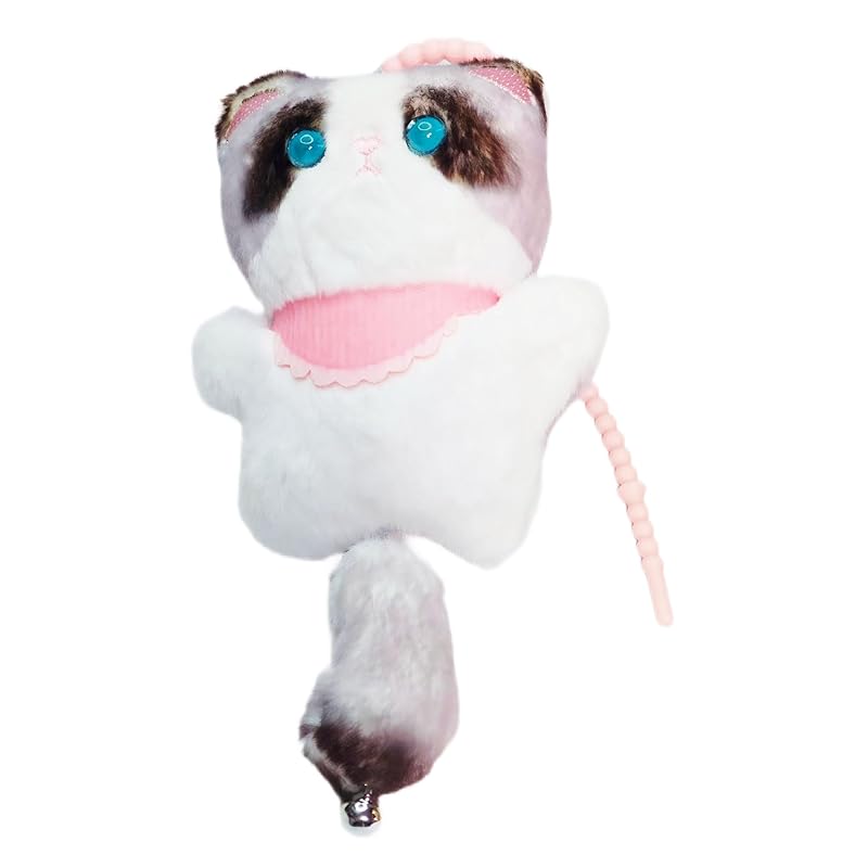 

[Pandachilla] key ring bag charm cat handmade Super cute Fluffy (Siamese cat)