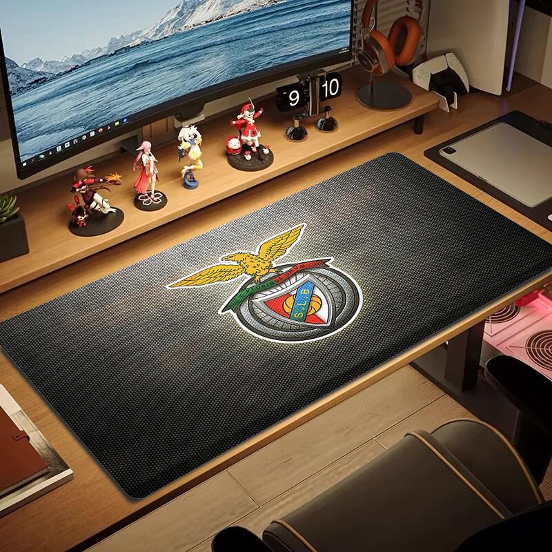 Sport Lisboa e Benfica Print  Cushion Non-slip Laptop Tablet Big Mousepad XXL Mat Mini PC Playmat With Lock edge