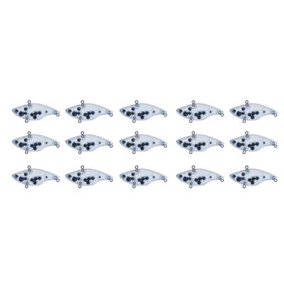 15Pc Lure Blanks Clear Baits Blanks 7.3cm Topwater DIY Lures Unpainted Swimbait Crankbait Set for Salmon Trout