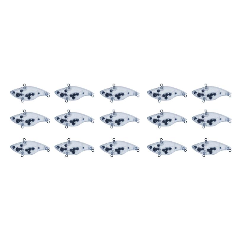 

15Pc Lure Blanks Clear Baits Blanks 7.3cm Topwater DIY Lures Unpainted Swimbait Crankbait Set for Salmon Trout 1