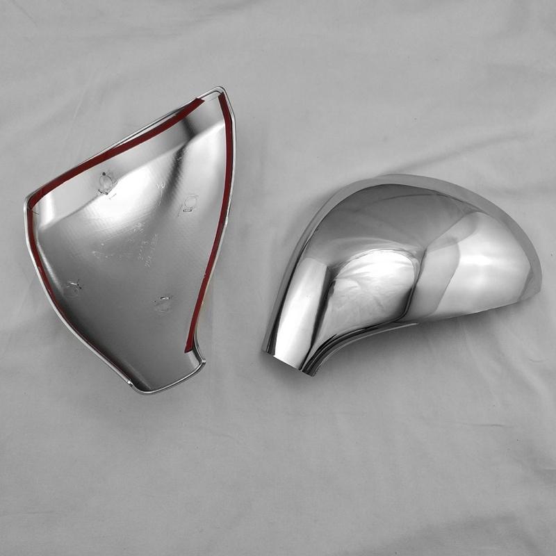 For Peugeot 207 2006-2014 308 2006-2013 Car Rearview Side Mirror Cover Wing Cap Sticker Exterior Case Trim Shell Housing Silver