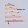 S925 Sterling Silver Handmade Threaded Buckle Earring Pendant Clasp with Through-hole 9-Shaped Needle Accessories