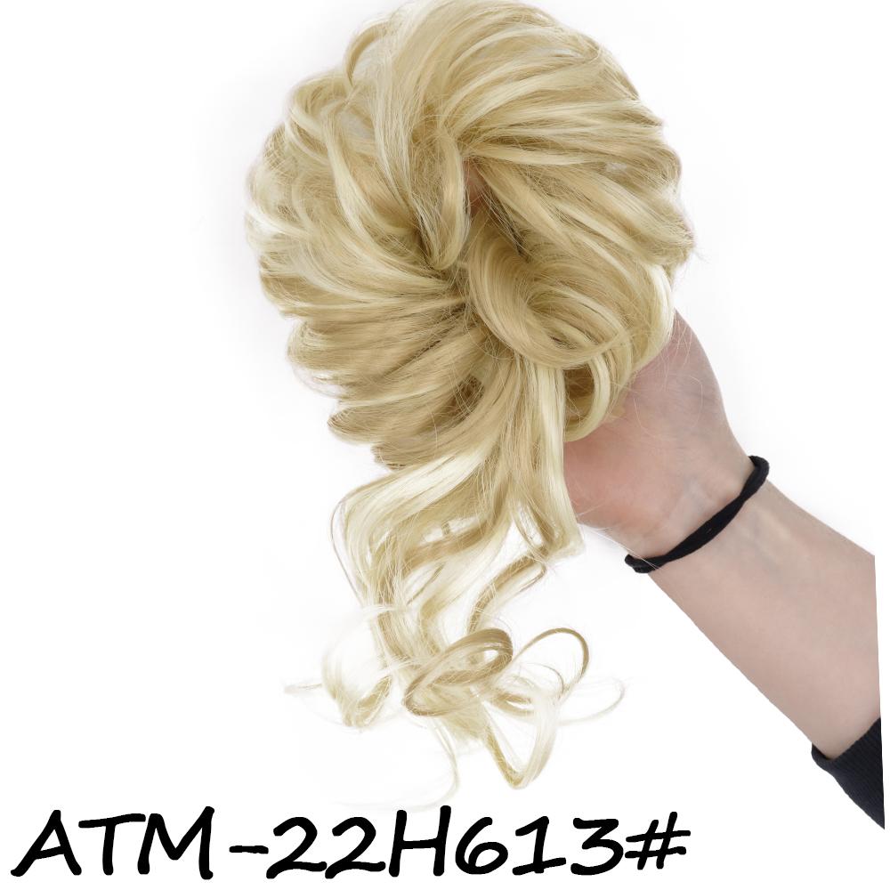 

MISS WIG Синтетические наращивание волос Пучок Шиньон Небрежный вьющийся ободок для волос Эластичные резинки для волос накладные волосы для женщин Шпильки China