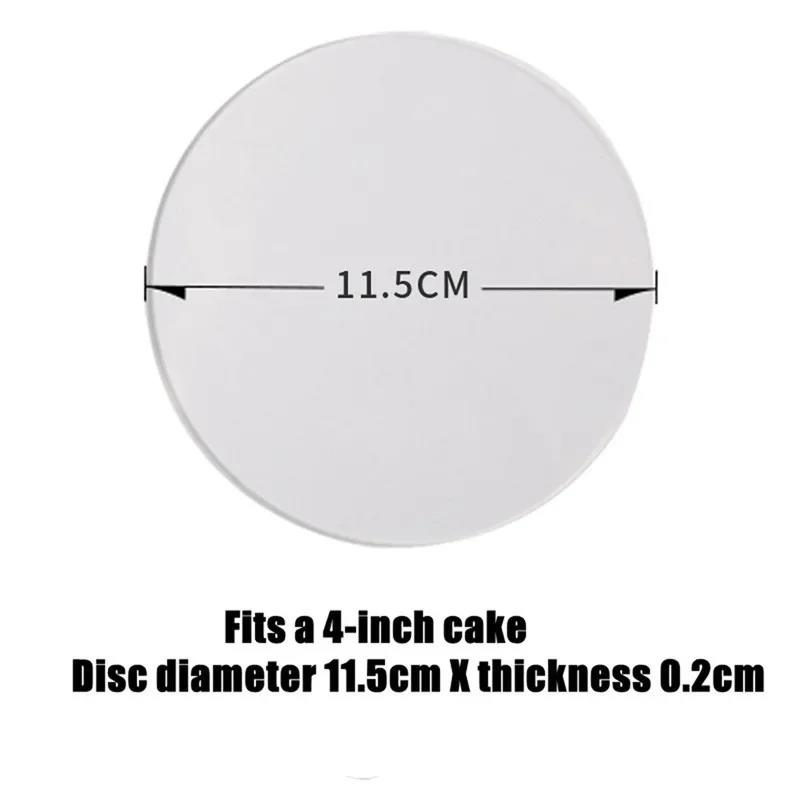 Runde Acryl-Kuchenscheiben Topper Wiederverwendbare Platten Scheibenbasis für Kuchen Verzierung Dekorationszubehör Backzubehör 2 Stück