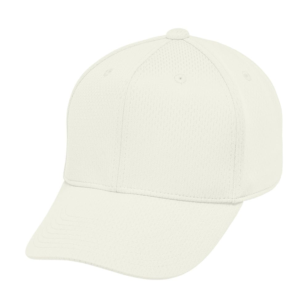 Mizuno Size Ivory Baseball/Softball Cap, All-Mesh, Hexagonal, 12JWBB03, 48,