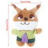 Cute Cartoon Animal Plush Pendant Doll Toy Stuffed Keychain Backpack Bag Ornaments Cute Fox Rabbit Kids Christmas Gifts