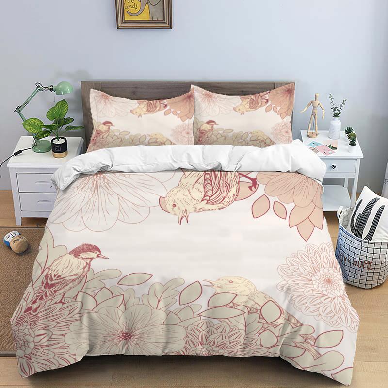 3D Bed set Beautiful Beach Bedding Bed Sets Modern Quilt Cover+pillowcases Winter California King Bedding Sets Jogo De Cama Bed