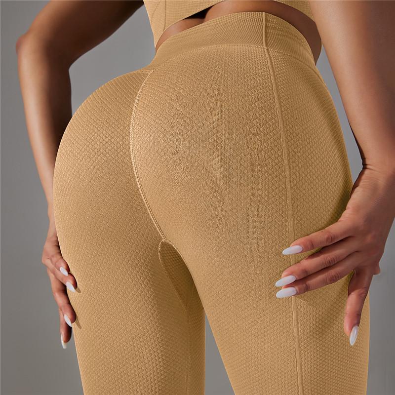 Nessaj Hip Lift Stretchy Shapewear Pants Knit High Waist Yoga Pants Outdoor Women Running Fitness Pants