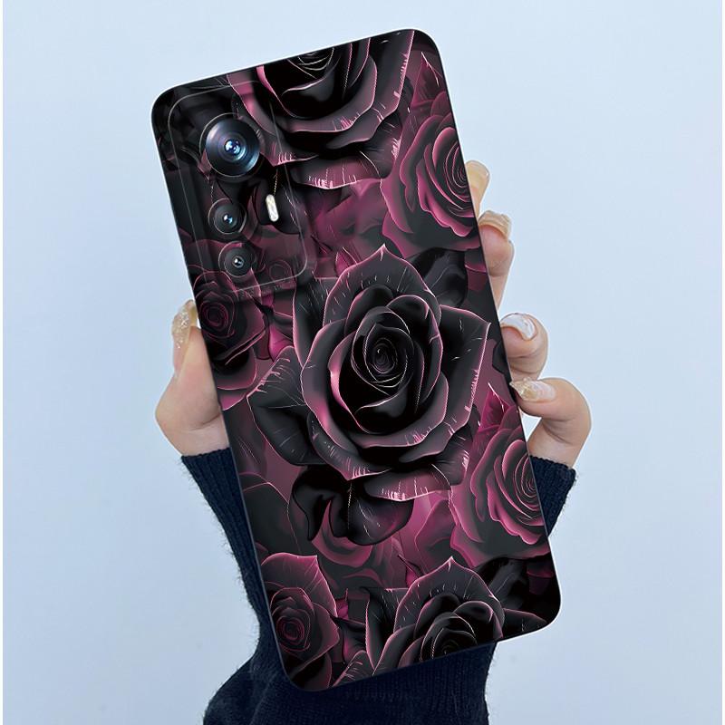 For Xiaomi 12 Lite 12T Phone Case Fashion Simplicity Oil Painting Cover Soft Liquid Silicone Shell For Xiaomi Mi 12T Pro Fundas
