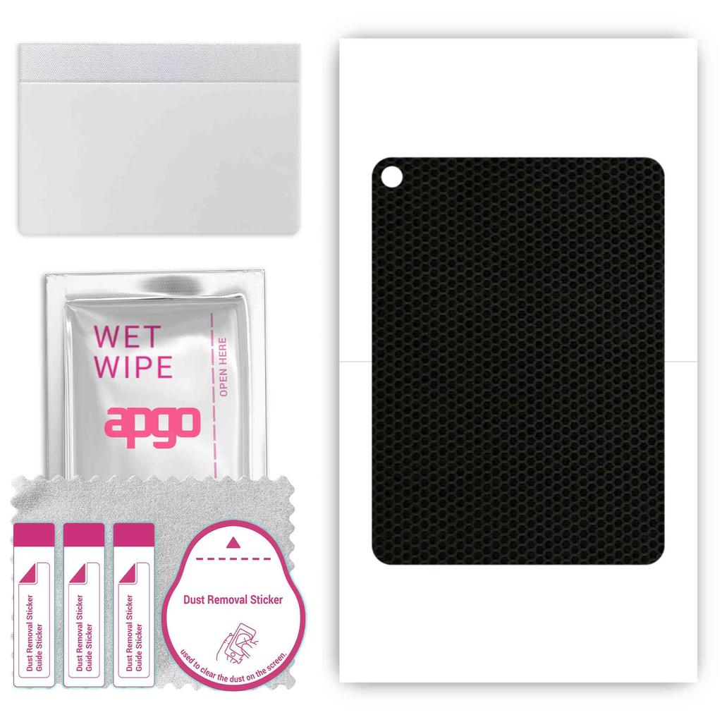 apgo skin sticker film foil vinyl for the BACK compatible with Apple iPad Air (2019), scratch-resistant, easy to install - Matrix