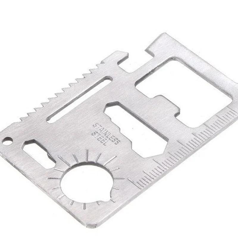 1PC 11 In 1 Outdor Multifunction Pocket Tools Camping Hiking  EDC Survival Tool Stainless Steel Knife Opener Hiking Accessories