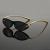 European American Fashion Cat Eye Oval Knot Uv400 Sunglasses