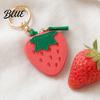 Headphone Case Pouch Faux Leather Coin Wallet Fruity Pattern Mini