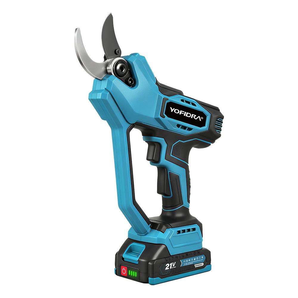 Yofidra 60mm KI Zahnräder Steuerung Bürstenlose Elektrische Astschere Akku Baum Bonsai Beschneidung Elektrische Schere Für Makita 21V Akku