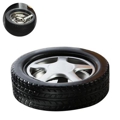 Stainless Steel Car Tire Shape Tyre Cigarette Ashtray Home Office Hotel Decor