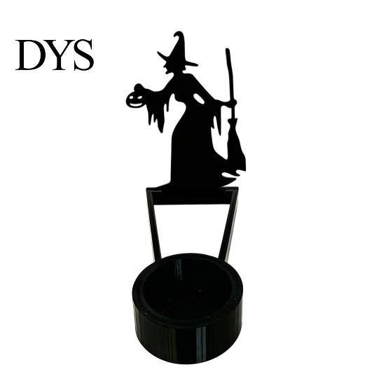 Holiday Home Decoration Halloween Shadow Candle Holder, Funny Pumpkin Ghost Bat Reaper Candlestick Decoration, Seasonal Party Supplies Metal Tea Light