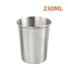 304 Stainless Steel Camping Mug 200/230/260ML Portable Reusable Outdoors Cup for Picnic Camping Travel Barbecue Beer Mugs
