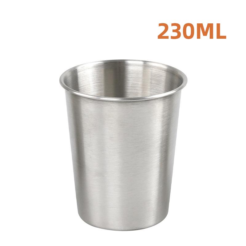 304 Stainless Steel Camping Mug 200/230/260ML Portable Reusable Outdoors Cup for Picnic Camping Travel Barbecue Beer Mugs