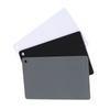 3 In 1 18percent  Digital Photography Exposure Color Balance Card Set Gray White Black