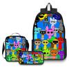 Rhythm Box Game School Bag Sprunki Load Reduction Cartoon Backpack Student Backpack Backpack D