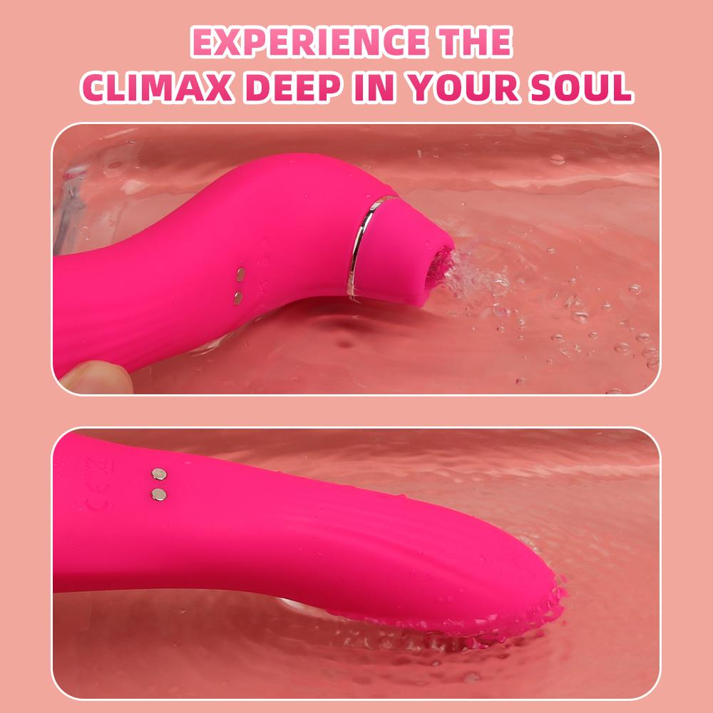 Dildo Clitoral Sucker Vibrator G-spot Vaginal Massage Wand Sex Scuking Toy Vibrator Female Clitoris Stimulator Sucking Women Toy