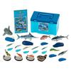 Calorata Saltwater Fish 3D Encyclopedia (15 Species / Includes Stand and Instructions) Realistic Figures (Educational Toy) Birthday Gift (Food Sanitat